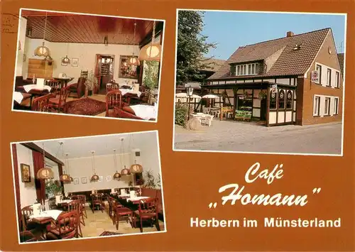 AK / Ansichtskarte 73892937 Herbern Cafe Homann Gastraeume Herbern
