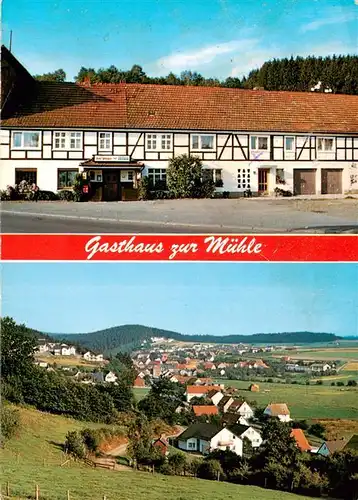 AK / Ansichtskarte 73892965 Schreufa Gasthaus zur Muehle Panorama Schreufa