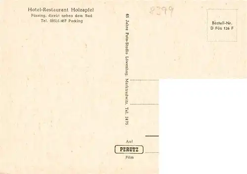 AK / Ansichtskarte  Fuessing_Bad Hotel Restaurant Holzapfel Fuessing_Bad