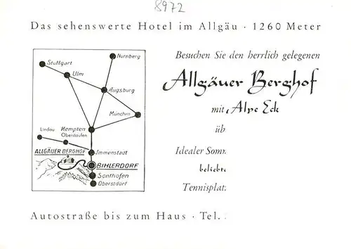 AK / Ansichtskarte 73893003 Sonthofen__Oberallgaeu Allgaeuer Berghof mit Alpe Eck 