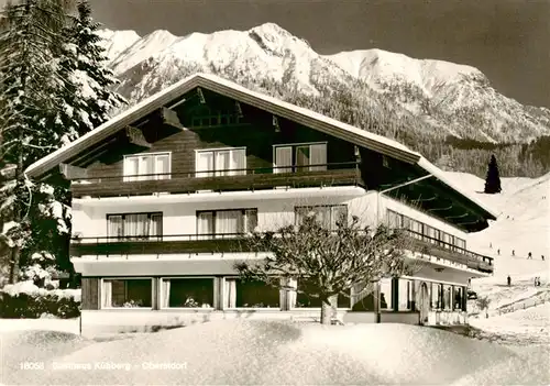 AK / Ansichtskarte 73893016 Oberstdorf Gasthaus Cafe Pension Kuehberg Oberstdorf