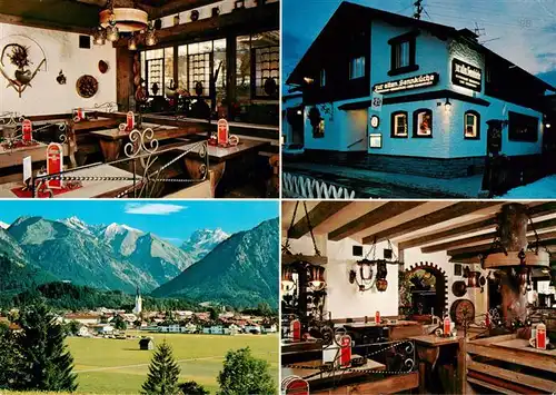 AK / Ansichtskarte  Oberstdorf Zur alten Sennkueche Restaurant Cafe Gastraeume Panorama Oberstdorf