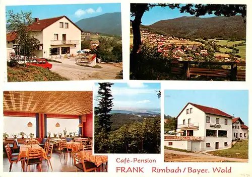 AK / Ansichtskarte  Rimbach_Bayrischer_Wald Cafe Pension Frank Gaststube Panorama Rimbach_Bayrischer_Wald