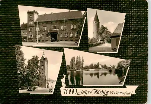 AK / Ansichtskarte  Zoerbig Rathaus Am Schloss Hallescher Turm Leipziger Teich Zoerbig