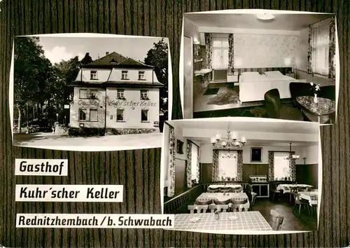 AK / Ansichtskarte  Rednitzhembach Gasthof Kuhrscher Keller Gaststube Zimmer Rednitzhembach