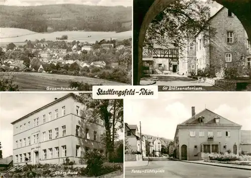 AK / Ansichtskarte  Stadtlengsfeld Panorama SV Diaetsanatorium Oberschule Felda Lichtspiele Stadtlengsfeld