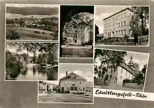 AK / Ansichtskarte  Stadtlengsfeld Panorama SV Diaet Sanatorium Oberschule Feldapartie Felda Lichtspiele Kirche Stadtlengsfeld