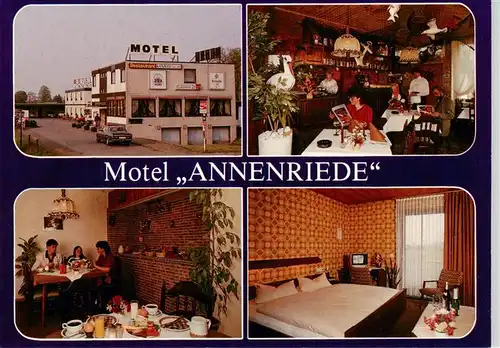 AK / Ansichtskarte 73893067 Delmenhorst Motel Annenriede Gastraeume Zimmer Delmenhorst