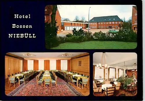 AK / Ansichtskarte 73893073 Niebuell Hotel Bossen Speisesaal Gastraum Niebuell