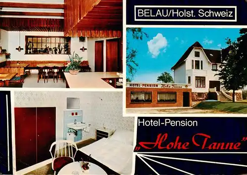 AK / Ansichtskarte 73893075 Belau_Wankendorf Hotel Pension Hohe Tanne Gastraum Zimmer Belau_Wankendorf