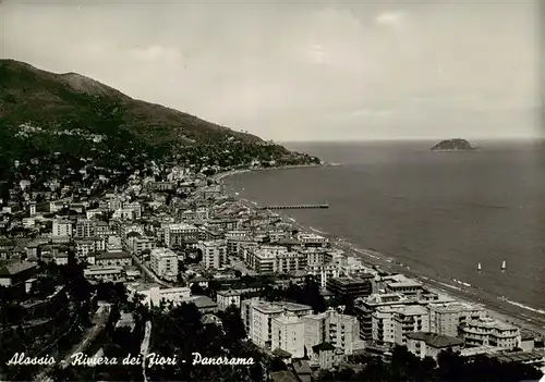 AK / Ansichtskarte  Alassio_Liguria_IT Riviera dei Fiori Panorama 