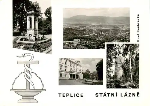 AK / Ansichtskarte  Teplice__Teplitz-Schoenau_CZ Statni Lazne Hrad Doubravka Denkmal 