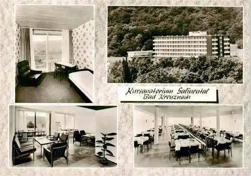 AK / Ansichtskarte 73893129 Bad_Kreuznach Kursanatorium Salinental Zimmer Gast und Speiseraum Bad_Kreuznach