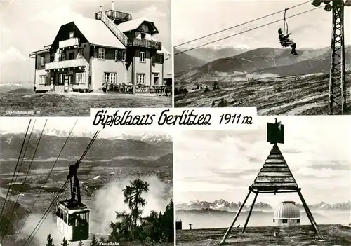 AK / Ansichtskarte  Gerlitzen_Kaernten_AT Gipfelhaus Gerlitzen Sessellift Kanzelbahn 