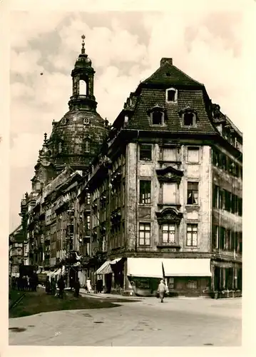 AK / Ansichtskarte  Dresden_Elbe Frauenkirche vor der Zerstoerung in WK2 