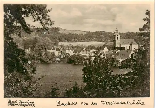 AK / Ansichtskarte  Bad_Buckow_Maerkische_Schweiz Blick von der Ferdinandshoehe Bad_Buckow