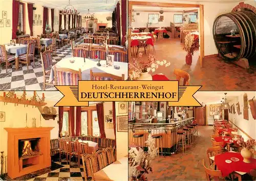 AK / Ansichtskarte  Rachtig_Zeltingen-Rachtig_Mosel Hotel Restaurant Weingut Deutschherrenhof Gastraeume Bar 