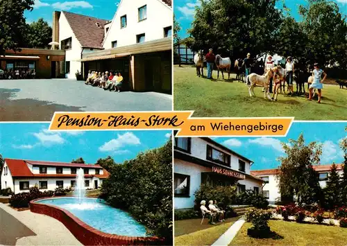 AK / Ansichtskarte 73893202 Bad_Holzhausen_Luebbecke_Preussisch_Oldendorf_NRW Pension Haus Stork Pool Ponys Haus Sonnenschein 