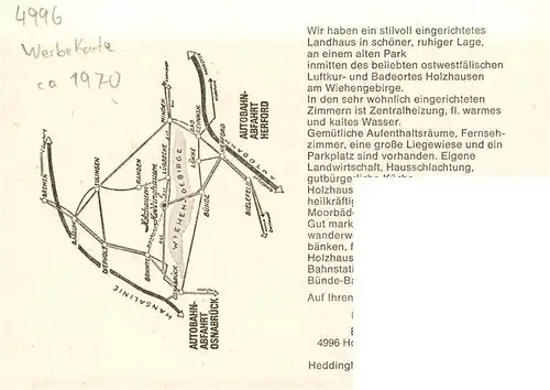 AK / Ansichtskarte  Bad_Holzhausen_Luebbecke_Preussisch_Oldendorf_NRW Landhaus Roescher Garten Gastraeume Terrasse 