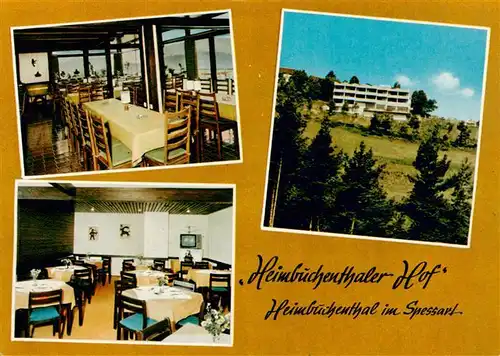 AK / Ansichtskarte  Heimbuchenthal Heimbuchenthaler Hof Gastraeume Heimbuchenthal