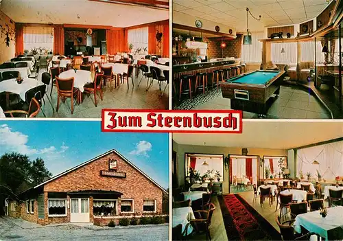 AK / Ansichtskarte 73893224 Olfen_Westfalen Restaurant Zum Sternbusch Gastraeume Bar Billardraum Olfen_Westfalen