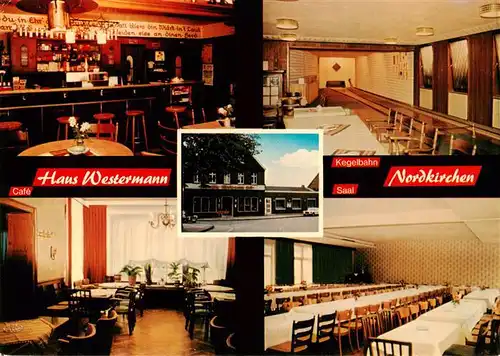 AK / Ansichtskarte  Nordkirchen Gaststaette Haus Westermann Kegelbahn Saal Gastraum Bar Nordkirchen