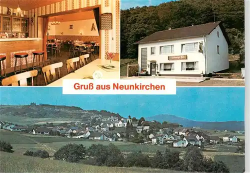 AK / Ansichtskarte 73893263 Neunkirchen_Daun Gasthaus Pension Neunkirchener Muehle Gaststube Bar Panorama Neunkirchen Daun