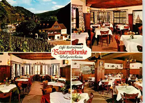 AK / Ansichtskarte 73893268 Walporzheim Cafe Restaurant Bauernschenke Gastraeume Walporzheim