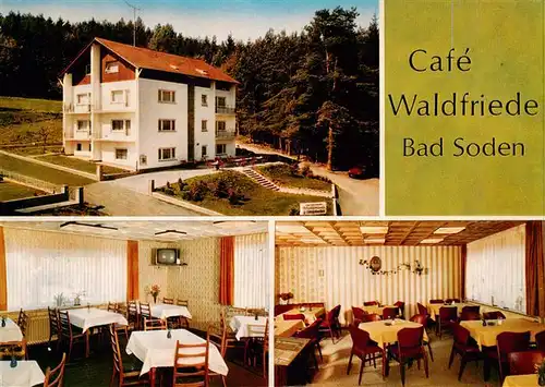 AK / Ansichtskarte 73893269 Bad_Soden-Salmuenster Cafe Hotel Pension Waldfriede Gastraeume Bad_Soden-Salmuenster