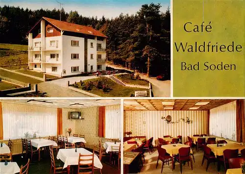 AK / Ansichtskarte  Bad_Soden-Salmuenster Cafe Hotel Pension Waldfriede Gastraeume Bad_Soden-Salmuenster