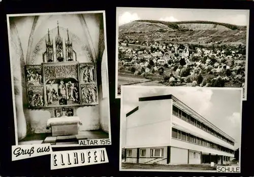 AK / Ansichtskarte  Ellhofen_Wuerttemberg Altar Panorama Schule Ellhofen Wuerttemberg