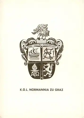 AK / Ansichtskarte  Studentika K.oe.L. Normannia zu Graz 