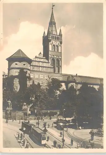 AK / Ansichtskarte  Strassenbahn_Tramway-- Koenigsberg Pr. Schloss 