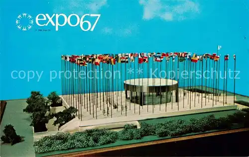 AK / Ansichtskarte  Exposition_Universelle_Internationale_Montreal_1967 Pavillon nations unies 