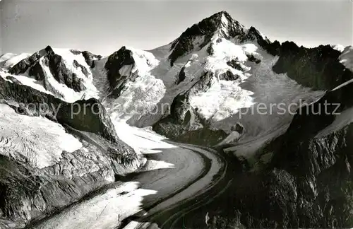 AK / Ansichtskarte  Gletscher Sattelhorn Aletschhorn 