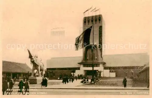 AK / Ansichtskarte 73893391 Exposition_Bruxelles_1935 Pavillon du Congo Exposition_Bruxelles_1935