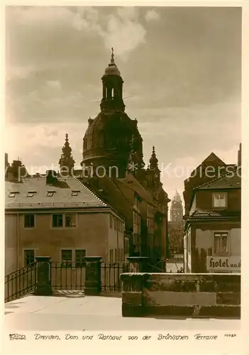 AK / Ansichtskarte  Foto_Hahn_Nr. 10787 Dresden Dom Rathaus Foto_Hahn_Nr.