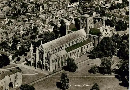 AK / Ansichtskarte 73893446 London__UK St Albans Abbey Fliegeraufnahme 