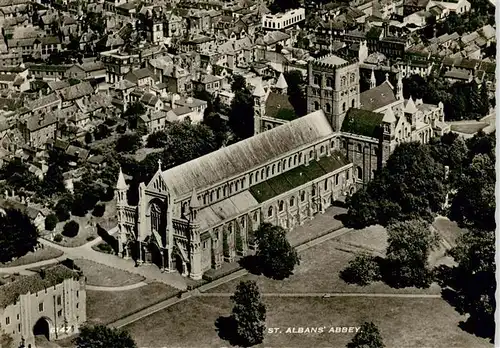 AK / Ansichtskarte  London__UK St Albans Abbey Fliegeraufnahme 