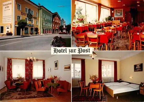 AK / Ansichtskarte  Waging_See Hotel zur Post Gastraeume Gaestezimmer Waging_See