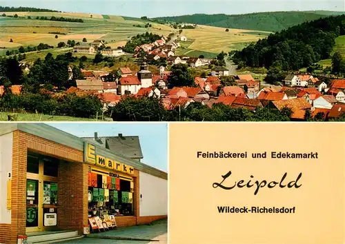 AK / Ansichtskarte 73893514 Richelsdorf Panorama EDEKA Markt Leipold Richelsdorf