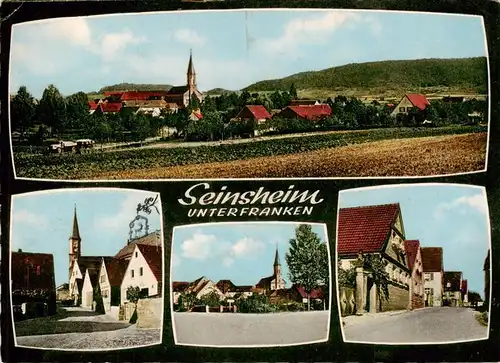 AK / Ansichtskarte  Seinsheim Panorama Kirche Ortspartien Seinsheim