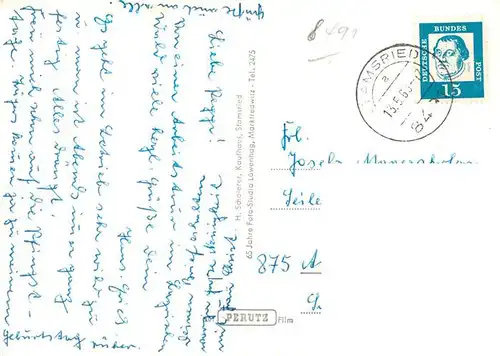 AK / Ansichtskarte  Stamsried Brunnen Kirche Ortspartien Stamsried