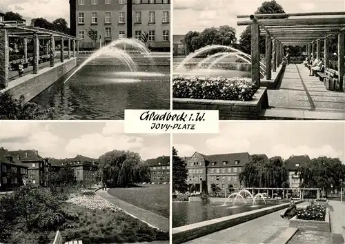 AK / Ansichtskarte  Gladbeck Jovy Platz Teilansichten Wasserspiele Gladbeck