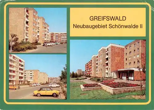 AK / Ansichtskarte 73893636 Greifswald Neubaugebiet Schoenwalde II Details Greifswald