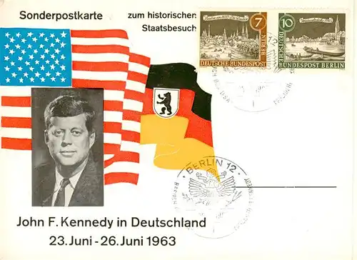 AK / Ansichtskarte  Politik_Politics_Politique John F.Kennedy in Deutschland 