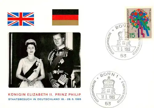 AK / Ansichtskarte  Adel_England Elisabeth 2 Prinz Philip Adel_England