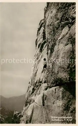 AK / Ansichtskarte  Silberplatten Berge Klettern Silberplatten