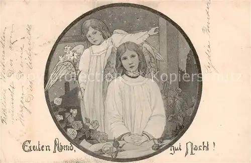AK / Ansichtskarte  Engel Guten Abend Gut Nacht 