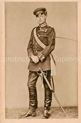 AK / Ansichtskarte  Hindenburg__Paul_von als Leutenant und Adjutant im Dritten Garde-Rgt zu Fuss 1870/71 